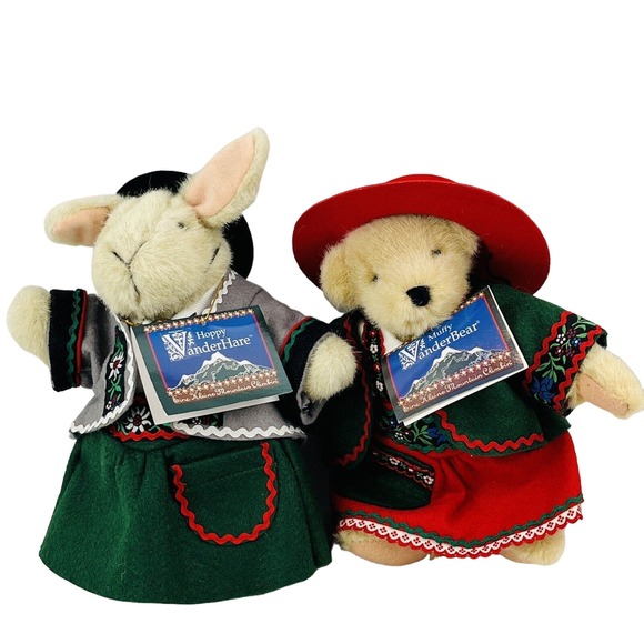 Eine Kleine Mountain Climbin' Muffy Vanderbear & Hoppy Vanderhare Lot NABCO 1992 - Picture 1 of 4
